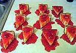 cheese cakes with sauce